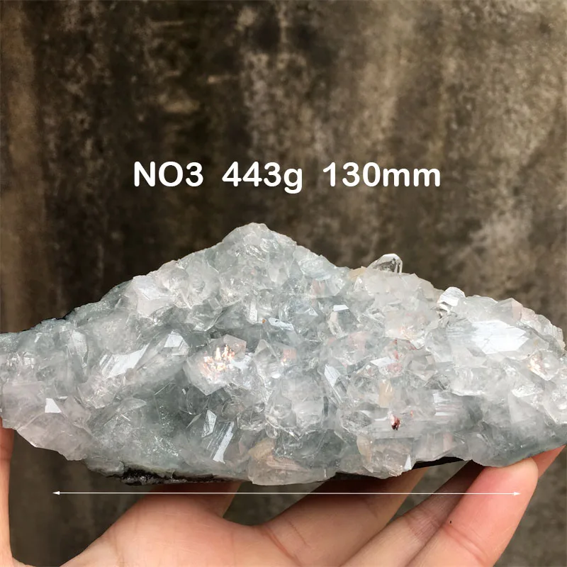 Natural Stone Cluster Minerals Apophyllite Raw Shining Crystal Quartz Specimen Healing Crystals Room Decor Spirit Gifts#3 5