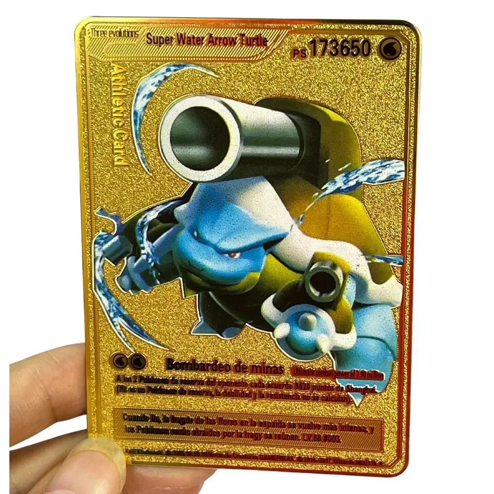 golden blastoise pokemon card XY - Evolutions M EX (Full Art) clear acrylic holder that perfectly accentuates the stunning visual design and character artwork I Found The Weirdest Pokemon