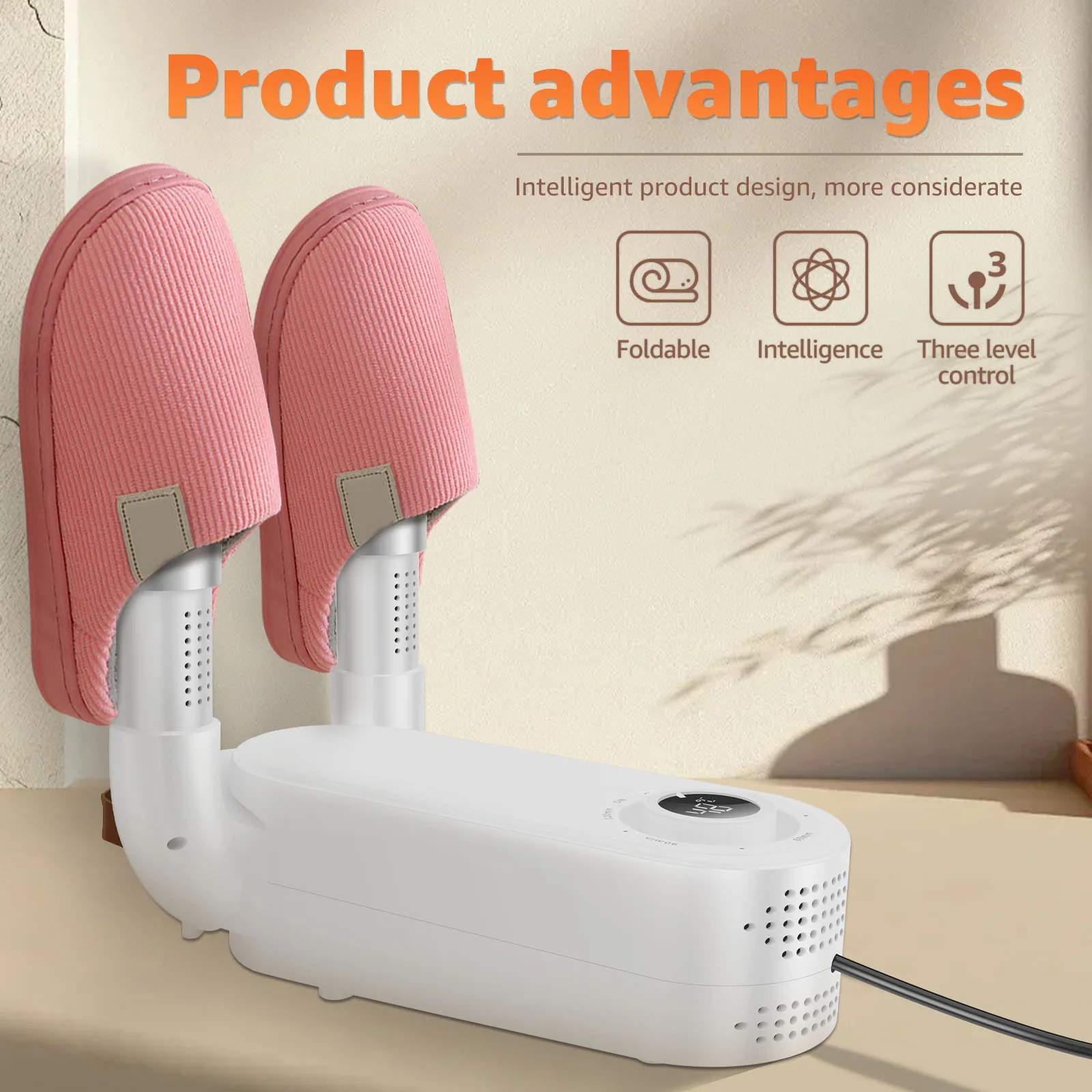 Intelligent Timer Shoe Dryer with Quick Drying & Deodorizing Features