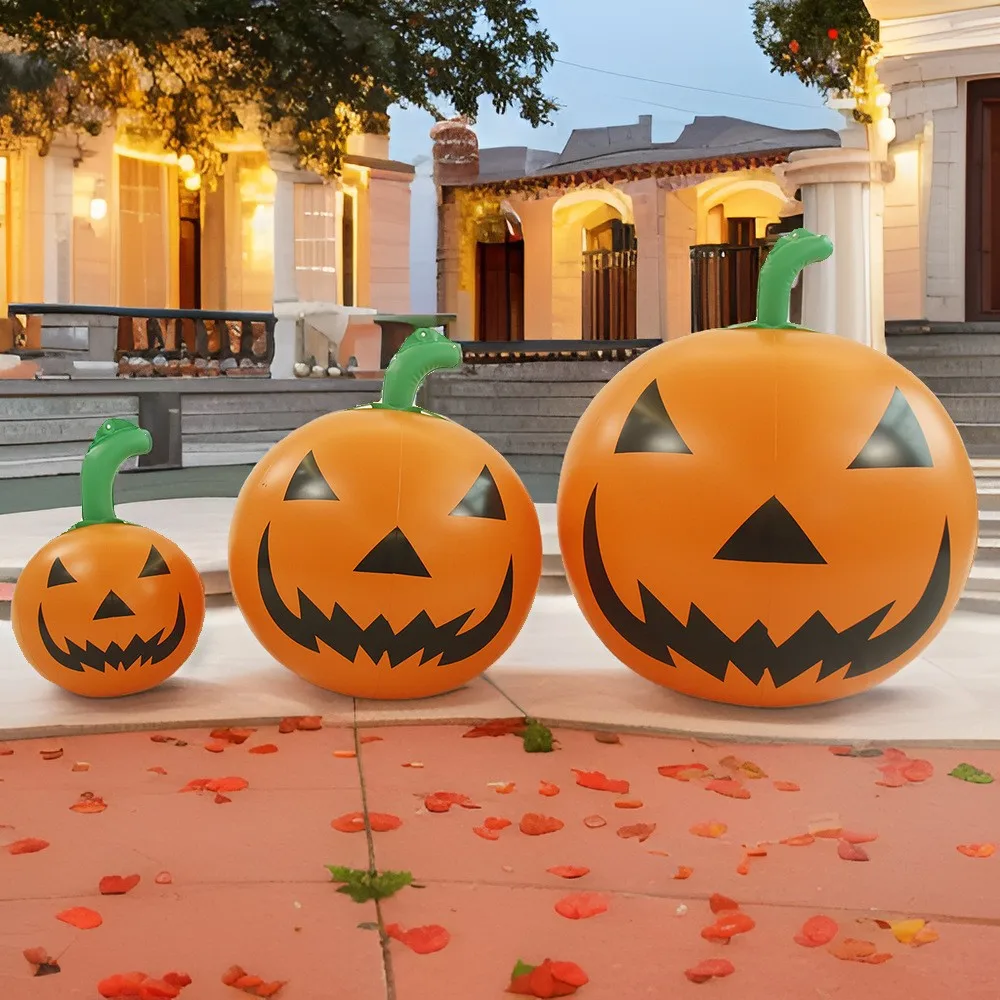 23/40/60 cm Halloween Aufblasbare Kürbis Outdoor Hof Dekoration PVC Aufgeblasen Ornament Halloween Festival Party Dekoration
