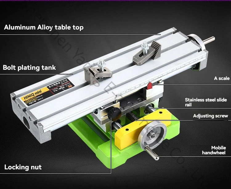 Precision Cross Slide Table Worktable BG-6350 Bracket Mini Micro Multifunctional
