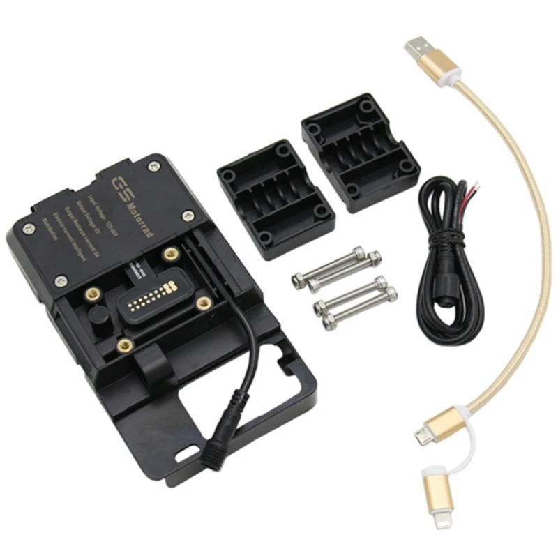 

Мобильный навигационный кронштейн для мотоцикла Honda с USB-зарядкой, 12 мм кронштейн ADV F700 800GS