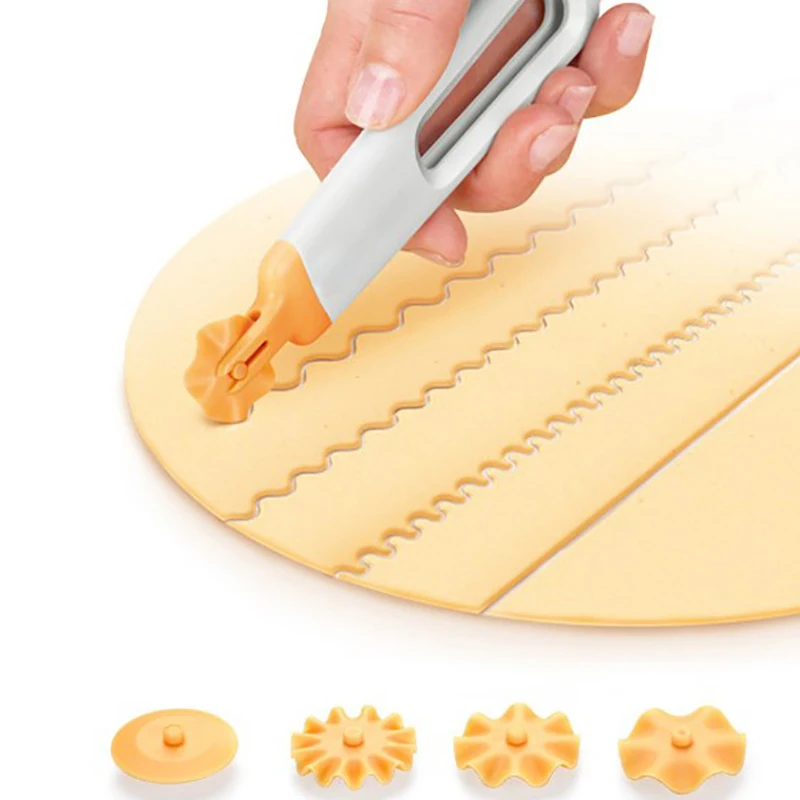 

Dumplings Biscuit Roller Cookie Round Rolling Cutting Blade Dough Circle Cutter Gift Dining Bar Supplies Baking Pastry Tools