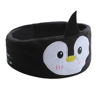 Soft Elastic Comfortable Wireless Music Earphones Kids Animal Sleeping Headphones Eye Mask Bluetooth V5.0 Headphones Headband 4