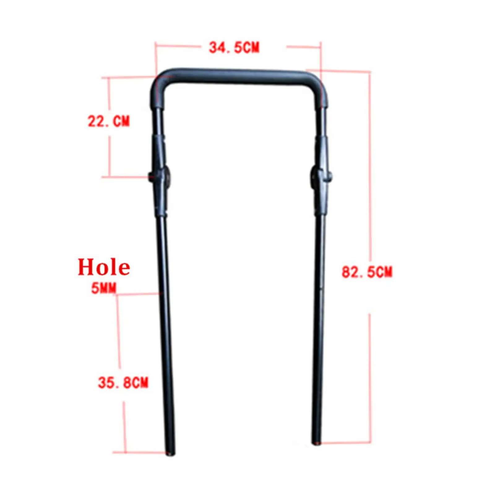 Folding Push Handle Replacement Attachment Extendable Utility Holder for Beach