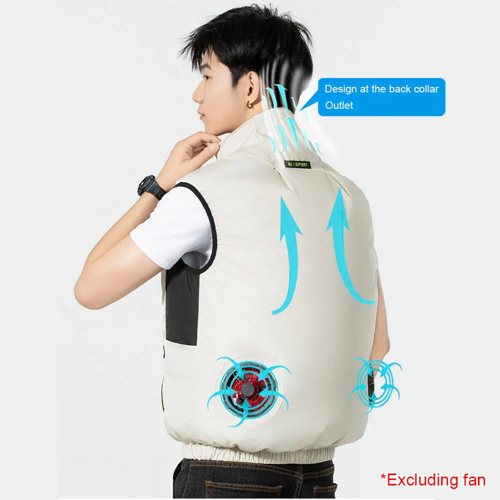 아이스 베스트 통기성 쿨 재킷 여름 야외 활동용 민소매 작업복