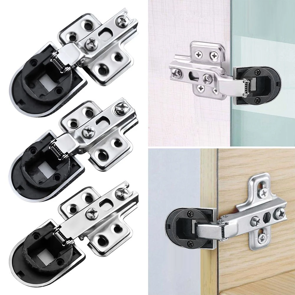 2Pcs Opening 26mm Glass Door Hinge For Door Display Wine Door Damping Hinge