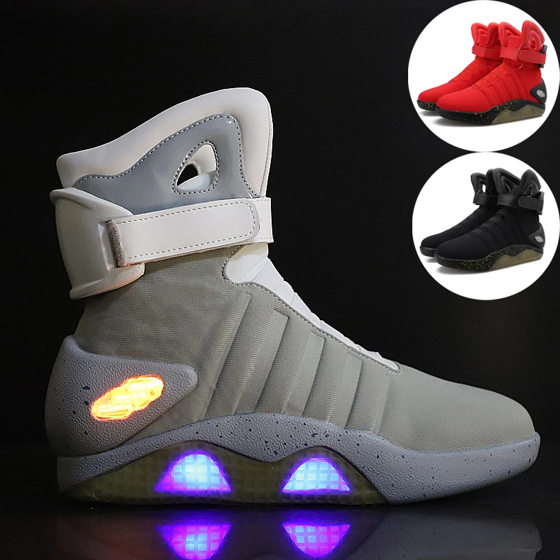 USB Rechargeable Led Shoes Fashion Casual Shoes Glowing Desert Boots for Man and Women Men Boots casual board shoes,casual sneakers