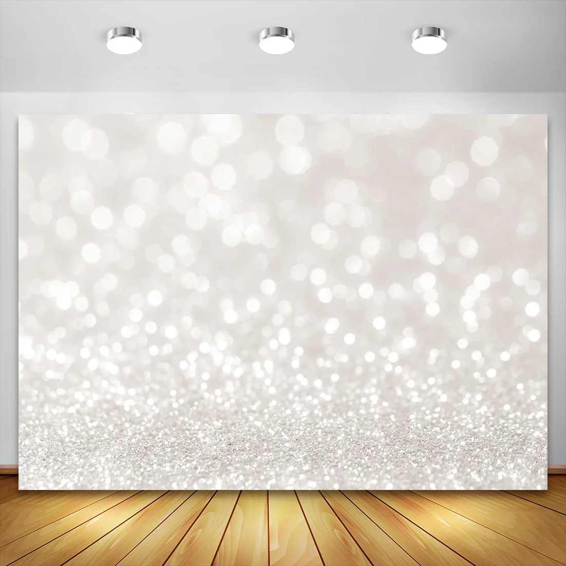 Black Gold Glitters Light Bokeh Birthday Party Photography Backdrop Banner Photographic Decoration Backgrounds For Photo Studio