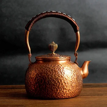 600 ml copper kettle uncoated red copper lifting beam brewing tea kettle kettle coffee pot