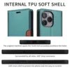 Leather Flip Phone Case For Samsung Galaxy S10 Plus S20 S21 FE S22 S23 S24 S25 Note20 Ultra Magnetic Wallet Bracket Protect Cove 3