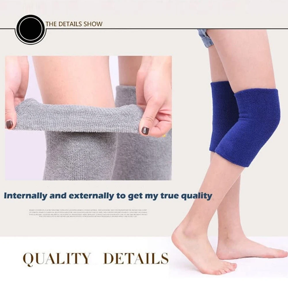 1Pair Elastic Towel Knee Sleeves Knee Protection Cover Elderly Leggings Support -Sports Dancing Basketball  Running Yoga Fitness