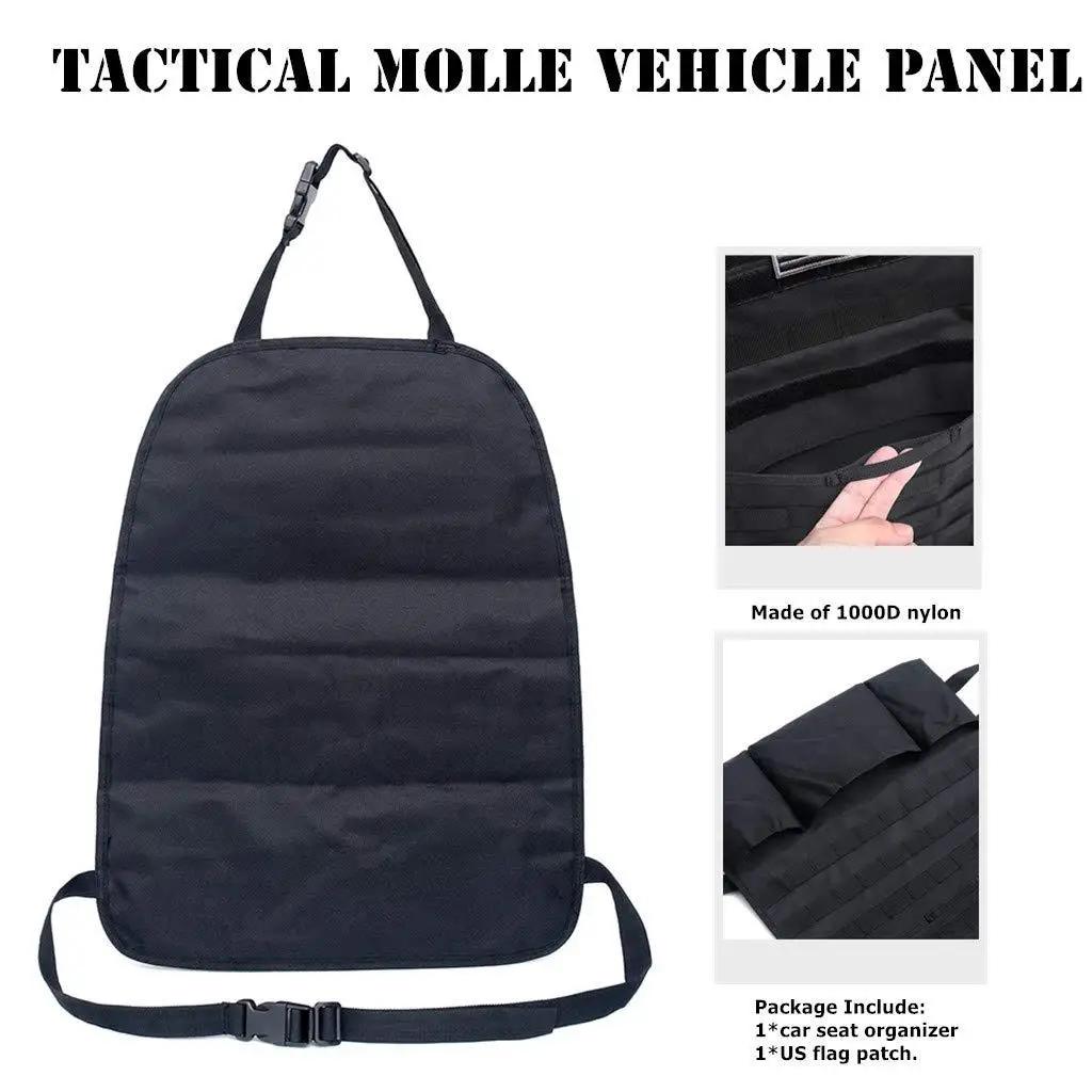 Nylon Tactical Molle Car Seat Organizer Storage Bag for Hunting