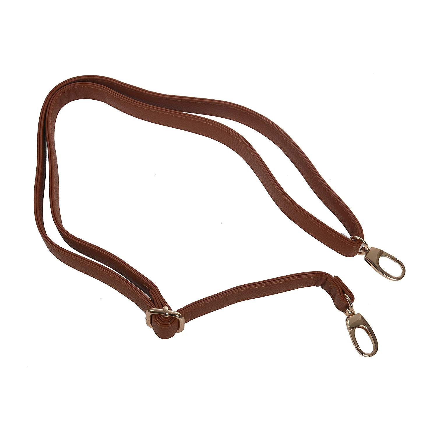 T27C DIY Replacement Leather Bag Shoulder Strap Handle Cross Body Adjustable 140*2cm, Brown