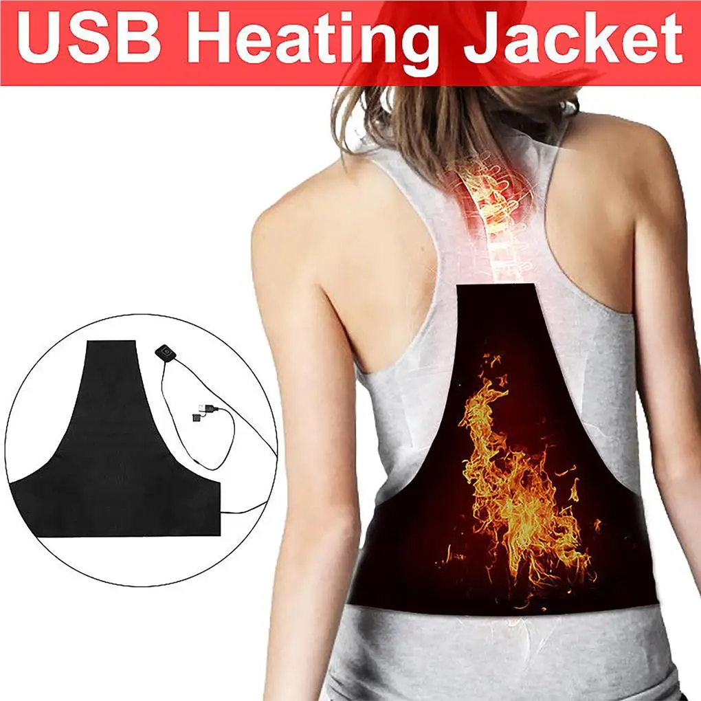 Electric Heating Pad Professional Adjustable Wear-resistant Thermal Cloth Lightweight Mini Warm Vest Waterproof Heated Jacket useful self heating vest stand collar cold resistant warm keeping self heating vest heating waistcoat heated vest