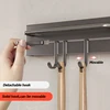 Stainless Steel Cleanup Hanging Spoon Holder Wall Kitchen Storage Supplies Knife Stand Hook Organizer Kitchen Novel Accessories 5