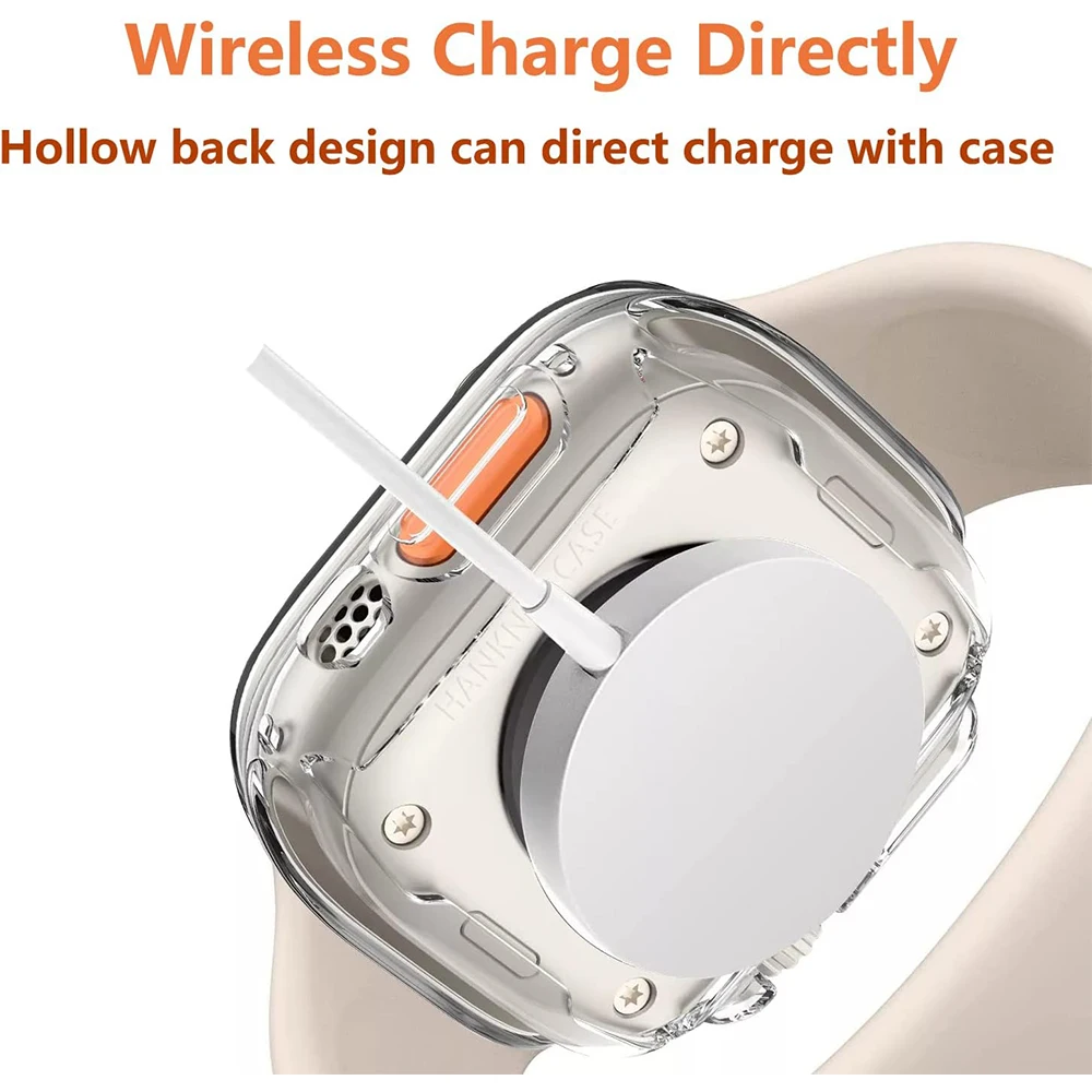 Premium Silicone Apple Watch Case with Screen Protector - Robust and Stylish Protection