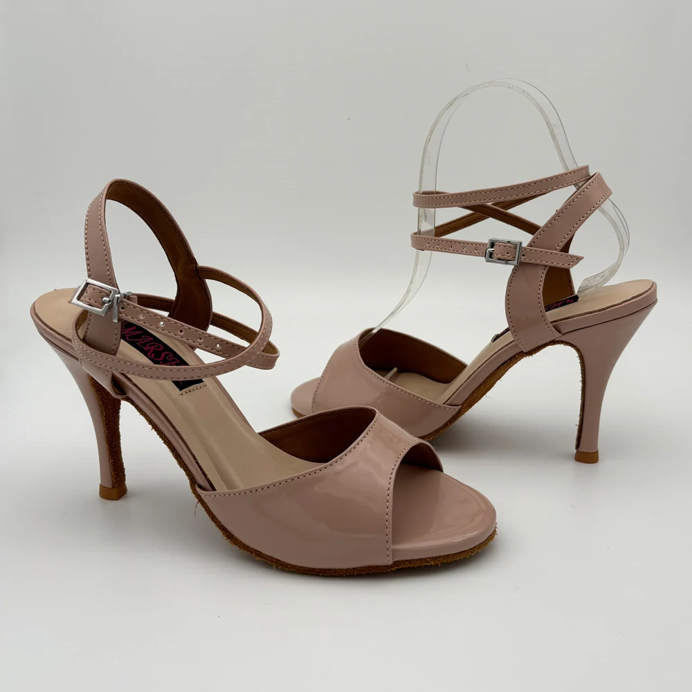 Sexy New Comfortable salsa shoes latin dance shoes tango wedding & party for women 628235NUPU Suede outsole low high heel