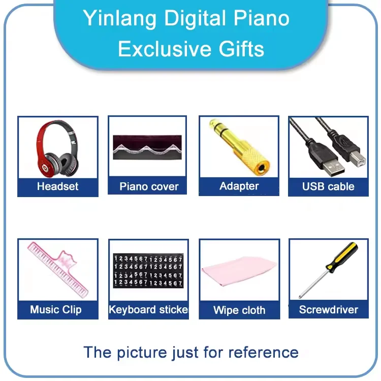 Digital Piano Musical Instrument 88-Key Standard Touch Keyboard Beginner Piano 88 Keys Electronic A13L Music Learning