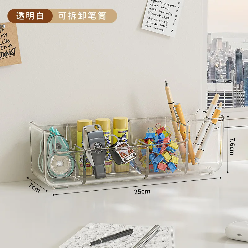 A4 Office Organization And Storage, Clear PET Letter Tray Desk Organizer, Stackable Paper Tray - View #8