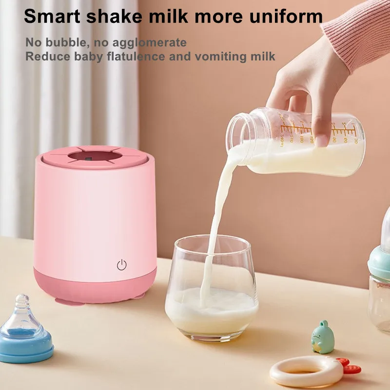 USB-uppladdningsbar smart babymixer automatisk mjölkpulvermixer justerbar babymjölkshaker babymatningstillbehör_voghion.com