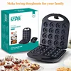 Maquina De Pao Eletrica Multifunctional Sandwich Maker Toaster Breakfast Donut Machine 4