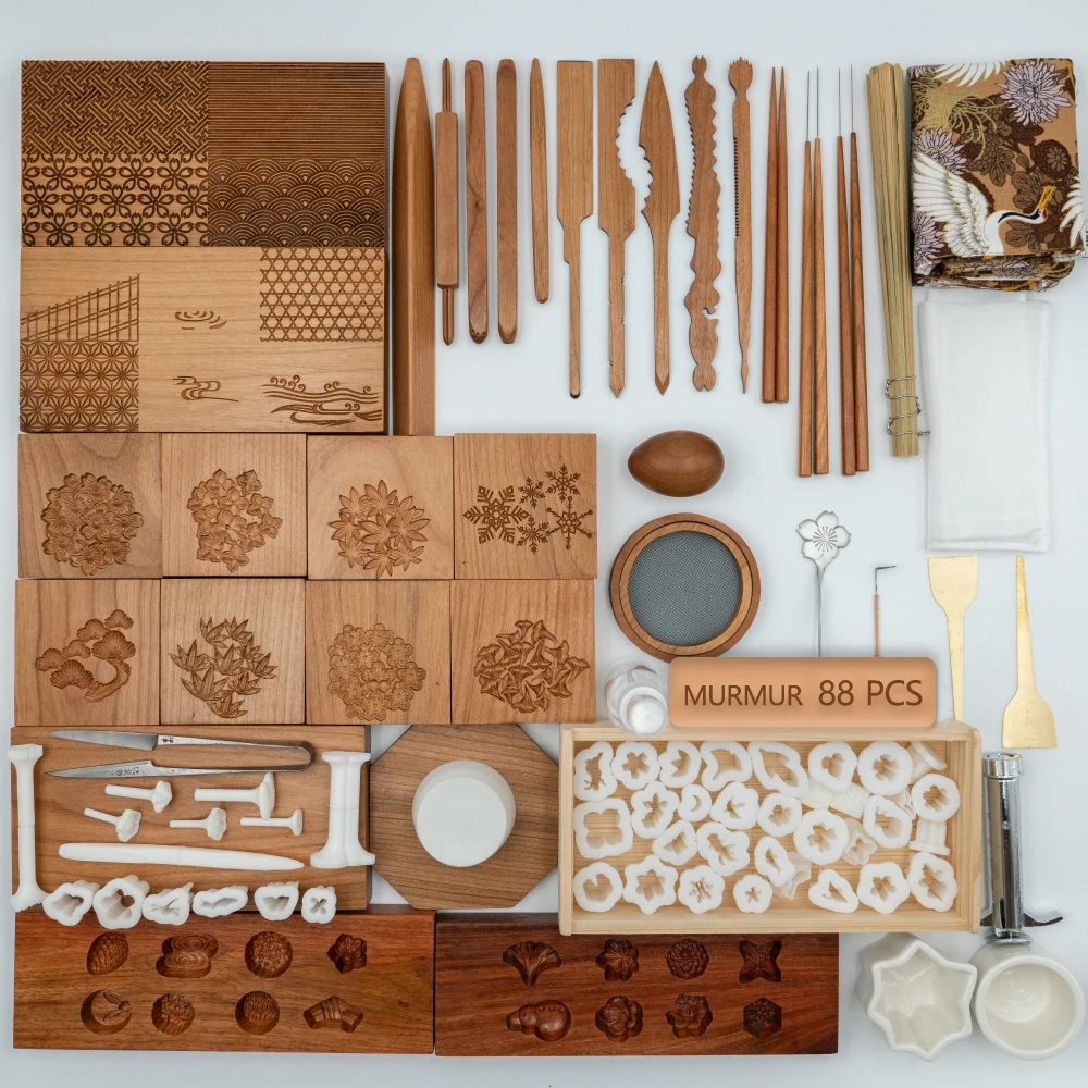 

Japan Wagashi Tool Set Stranding Geese Dried Fruit Tang Guozi Mould Plum Powder DIY Wagashi Tea Confectionery Cutter