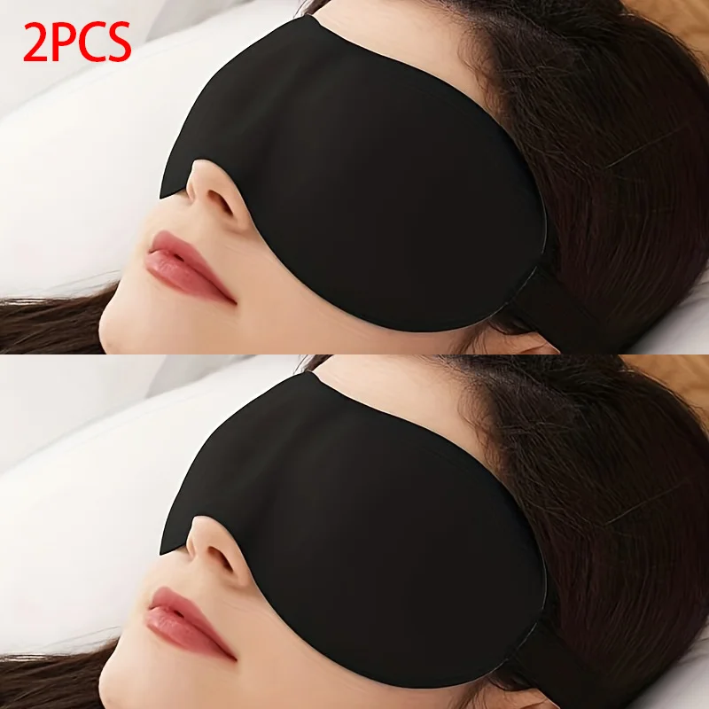 3D Blackout Eye Mask - Skin Friendly, Breathable Sleep Aid for Yoga, Travel, and Napping