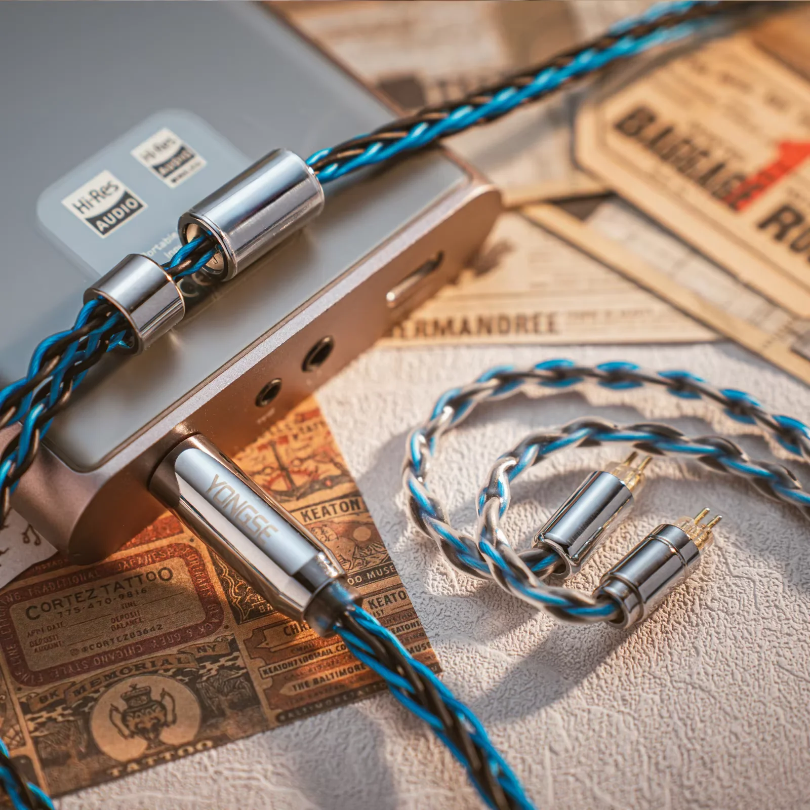 Yongse Danube 高純度 6N 単結晶銅銀メッキイヤホンアップグレード