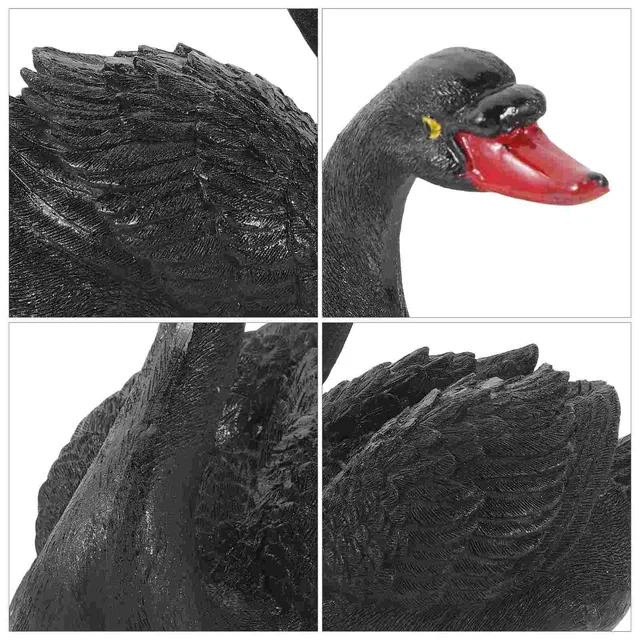 Lebegő Hattyú Szobrai Kerti Díszek Modellek Szoborfigurák Játékok Gyanta Szobrok - Image 3