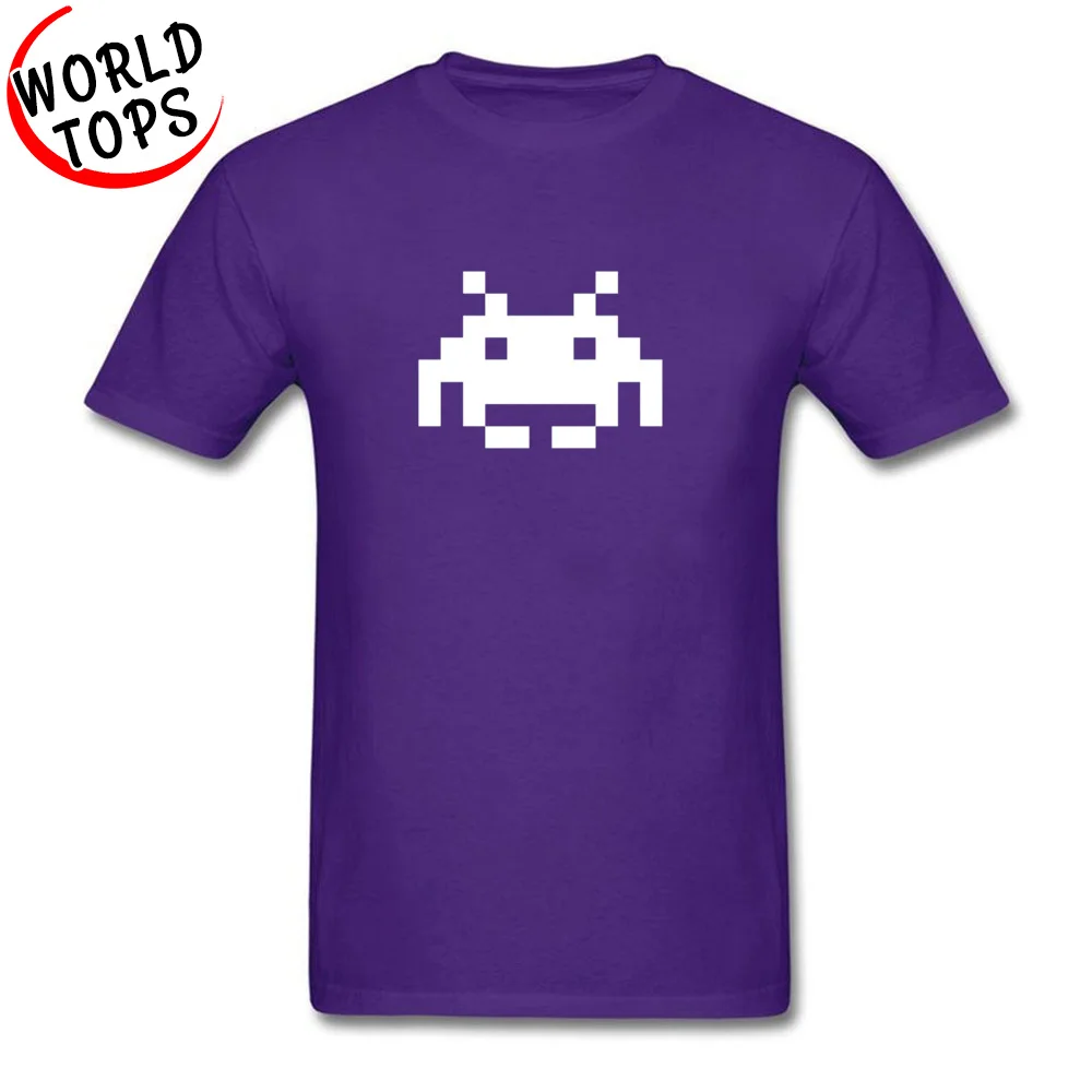 Summer SPACE INVADER 230 T-Shirt for Men 2018 New Fashion Summer/Autumn O Neck Cotton Fabric Short Sleeve T-Shirt Tee Shirts SPACE INVADER 230 purple