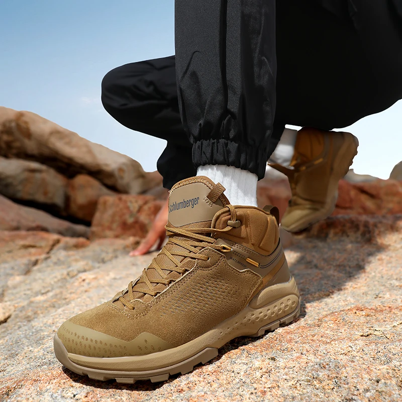 High-top Hiking Boots For Men, Outdoor Climbing Casual Trainers_voghion.com