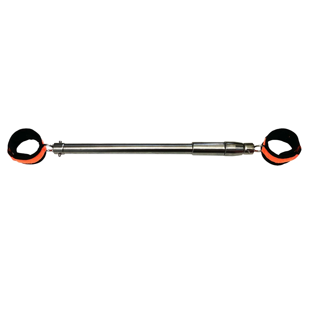Adjustable Ankle Cuffs shown with extension rod and secure tightening detail