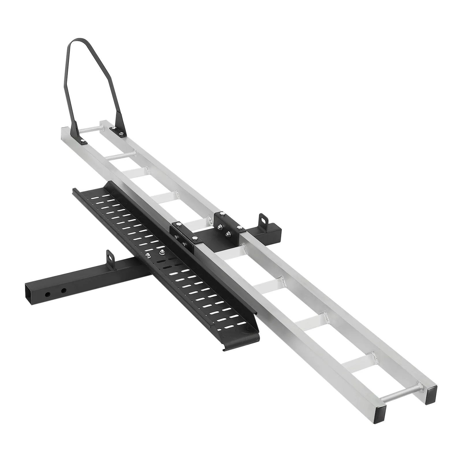 Motorcycle Carrier with 400LBS Aluminum Hitch Carrier with Ramp for Dirt Bikes Motorcycle Bracket Tire Limiter