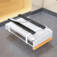 Égouttoir à vaisselle coulissant encastrable pour armoire, support à bols et assiettes en acier au carbone, égouttoir de cuisine coulissant 4