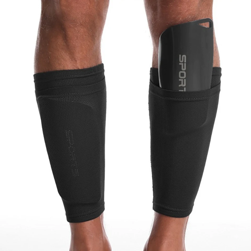 GOBYGO 1Pair Breathable Sports Soccer Shin Guards Pad Cover Instep Sock Leg Guard Football Shin Holder Adult Teens Children