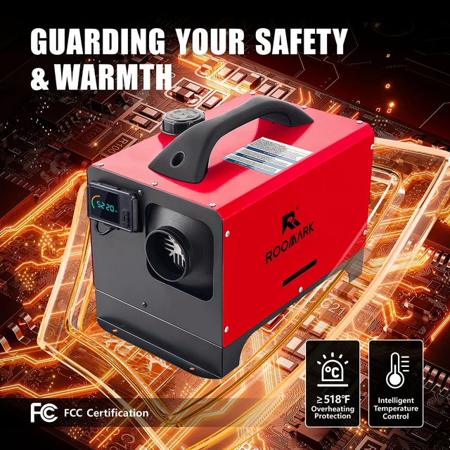 Likaci Riscaldatore Diesel Bluetooth Application Controller 5KW-8KW 12V/24V Riscaldatore Ausiliario Diesel-Aria Per Auto Riscaldamento Rapido Con Display LCD Migliorato E Controllo Remoto