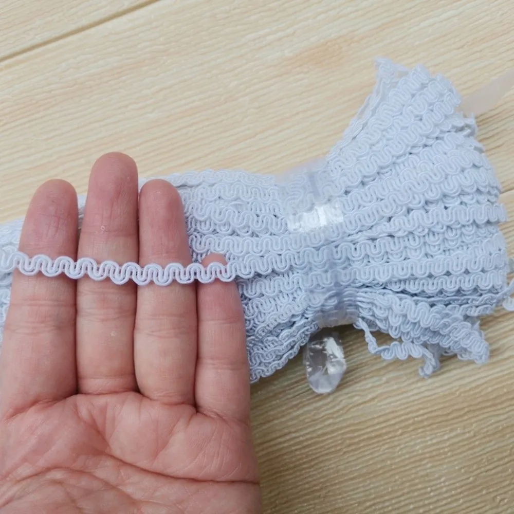 Elegant Gold & Silver Shiny Edge S-Shape Lace Trim - 23M x 5mm