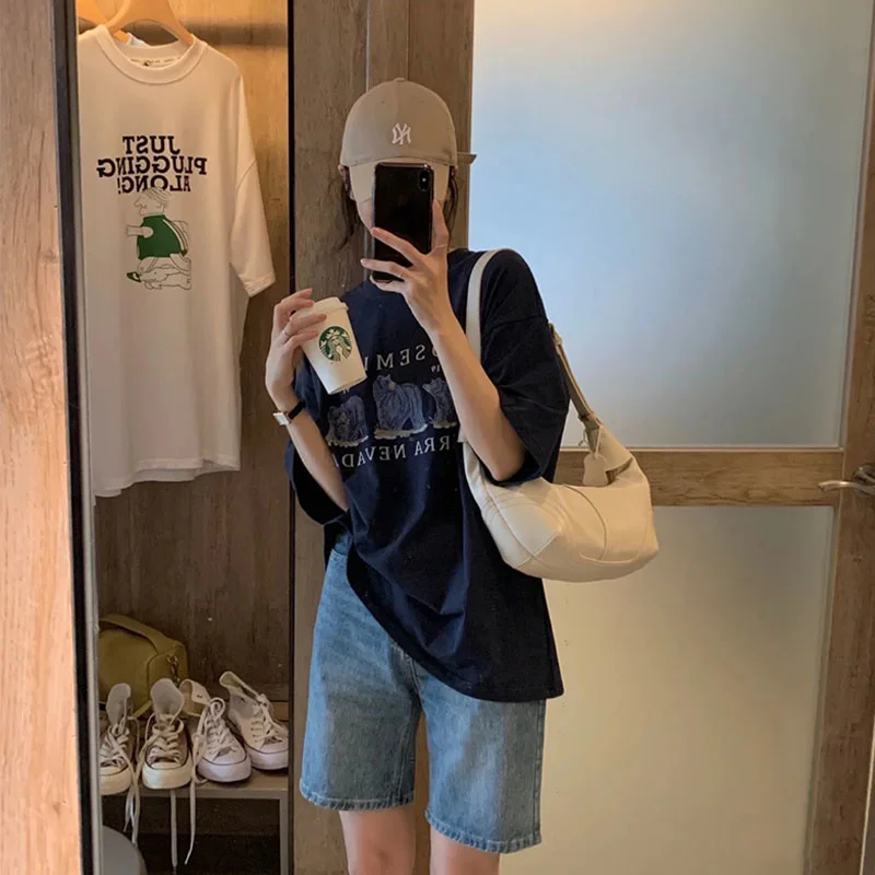 

Summer Women's Clothing Korean Women's Clothes Streetwear Y2k Pants Woman Summer 2023 Jeans Fashion High Waist Denim Shorts