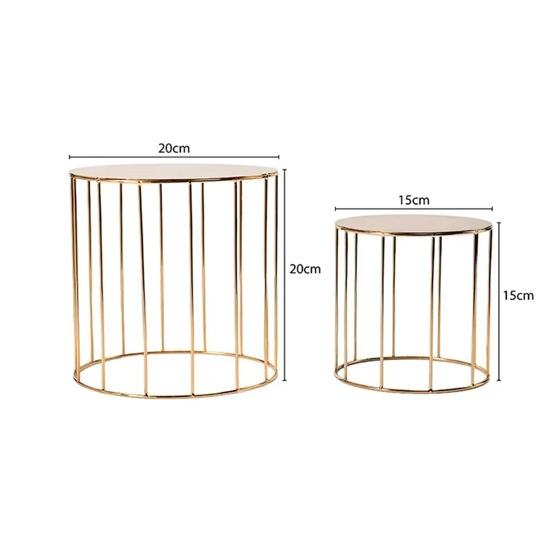 2pcs New favorite for wedding dessert table: the latest layered iron cake stand, simple and advanced style