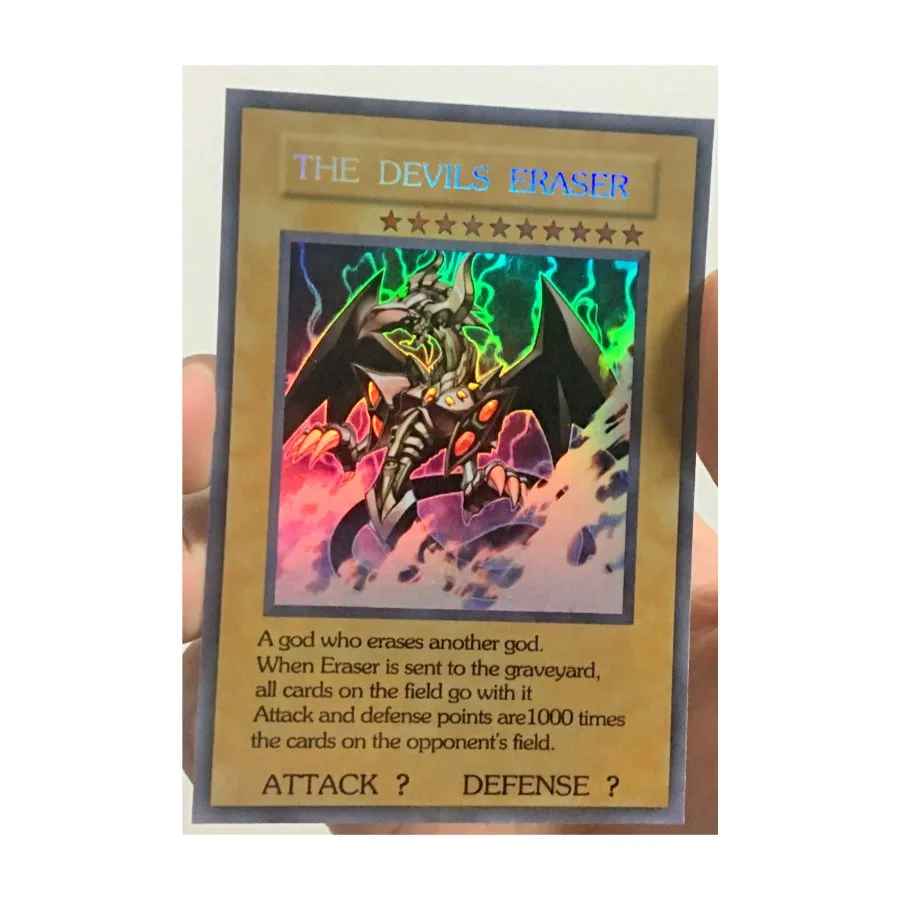 

Ластик Yu-Gi-Oh-The Evil на английском языке, «сделай сам», коллекционные игрушки для хобби, Коллекция игр аниме-открытки