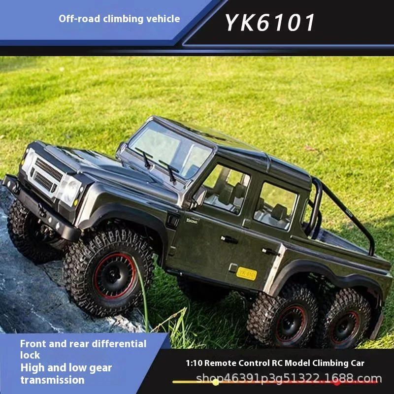 Rc Easy Control Yk6101 Six Wheel Pickup Remote Control Car Model Car 1/10 Off Road Six Wheel Drive Climbing Car Birthday Gift 2