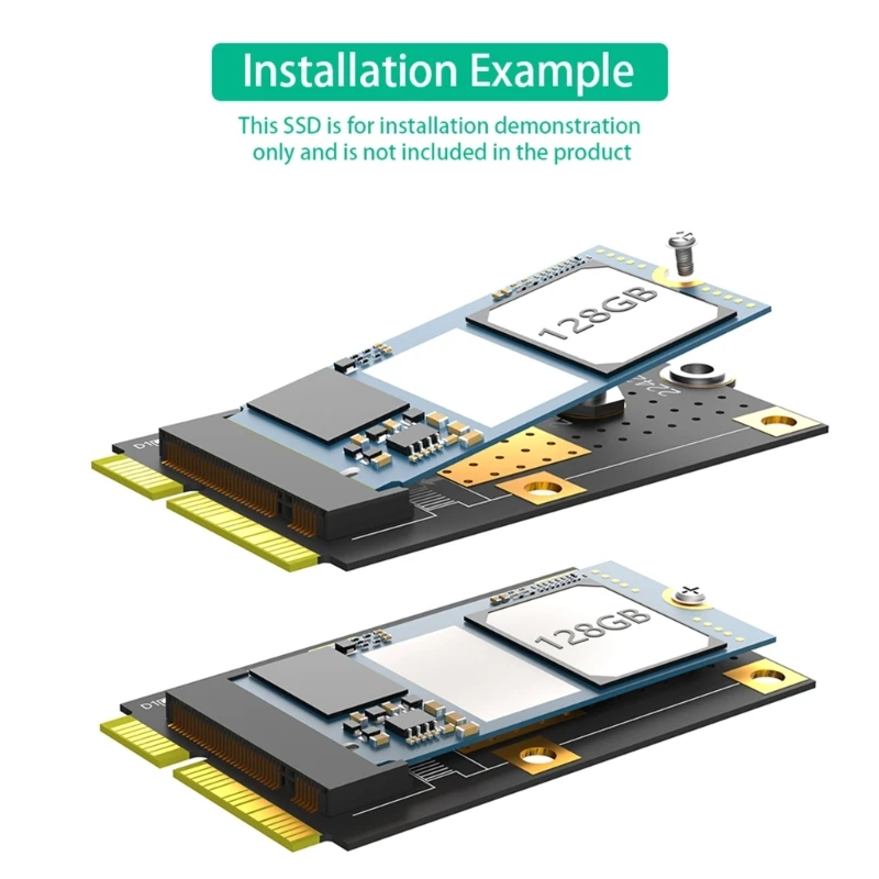 896F mSATA SSD-M.2(NGFF) 어댑터 카드 230 2242용 미니 PCIE 어댑터 변환기