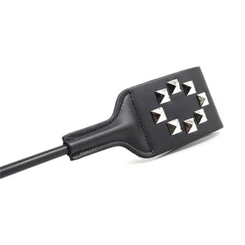 Sex Toy Horse Crop Delicate Rod whip Letter O word Sex Spanking Paddle Fetish PU Leather Whip Flogger 5