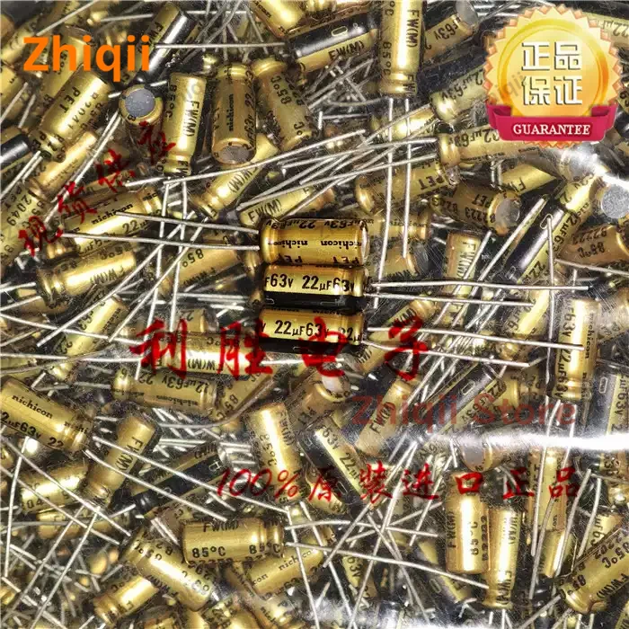 Original new 22UF 63V Japanese Nichicon audio capacitor 63V22UF 5*11mm FW gold 20pcs/50pcs