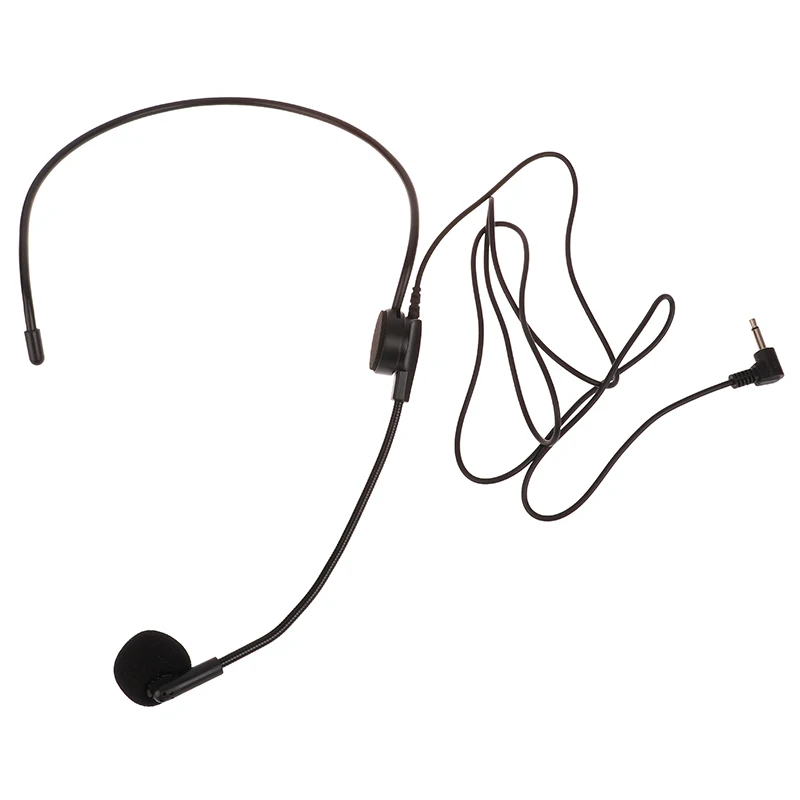3.5mm 머리에 착용하는 유선 마이크 헤드셋, 음성 증폭기 스피커, 연설용 선명한 사운드 마이크, 교사 회의 가이드