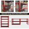 Garage Shelving 72" H Tall Storage Shelves Sturdy Metal Shelves for Storage 5 Tier Wide Heavy Duty Shelving Deep Storage 6