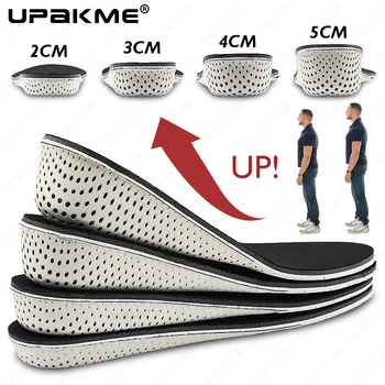 Solette invisibili per aumento di altezza Memory Foam Uomo Donna Soletta per scarpe Sollevamento tallone 2/3/4/5CM Cuscino più alto Aumenta il cuscinetto per scarpe 1