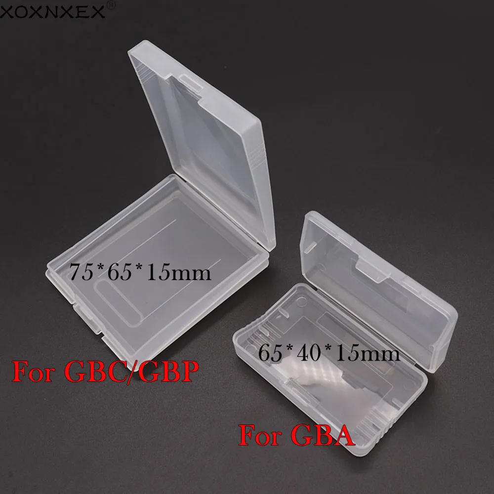 Game Cartridge Plastic Cases Game Cards Storage Box For Nintend Gameboy Pocket Gba Gbc Gbp Protector Holder Cover Shell