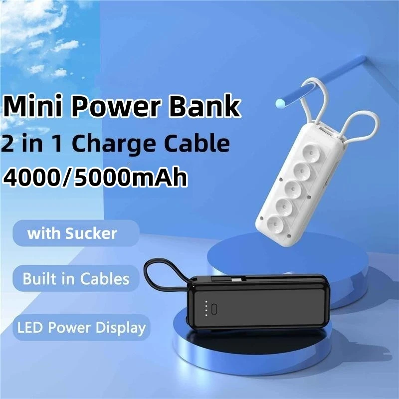 Power Bank Portatile 5000Mah Carica Batteria Esterna Magnetica Mini Powerbank Per Iphone 14 13 Xiaomi Huawei Poverbank Con Ventosa